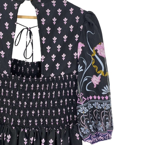 NEW Anthropologie Dasha Floral Midi Dress sz M - Picture 12 of 14